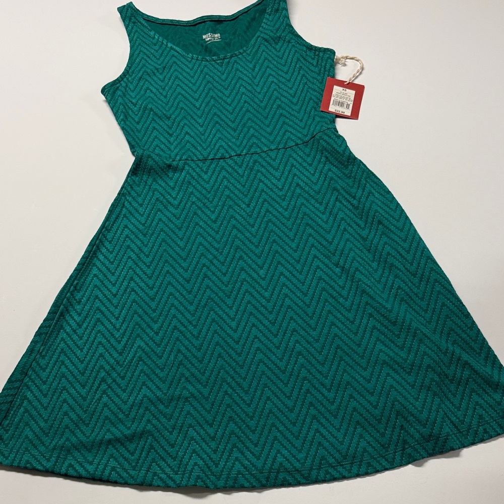 Mossimo Supply Co. Teal Chevron Dress